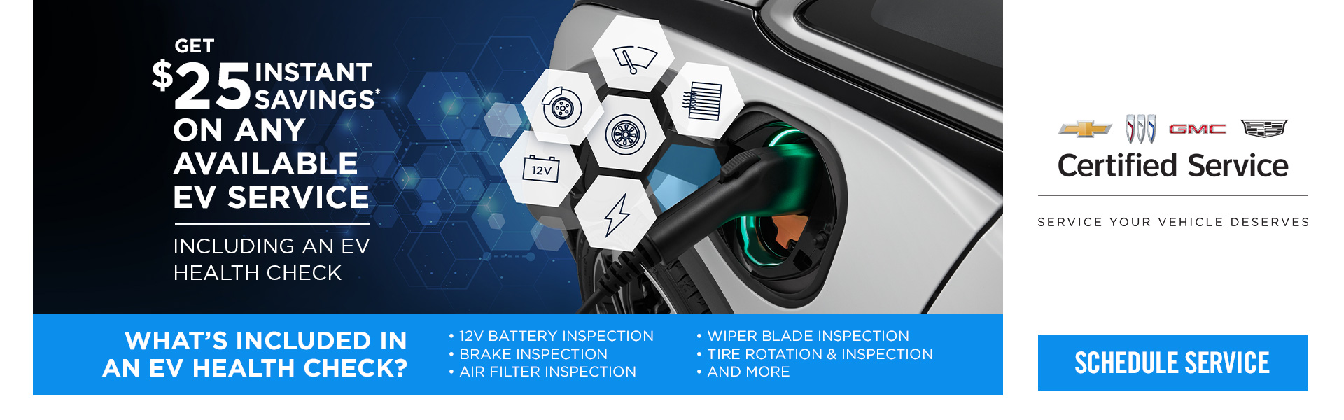 $25.00 Instant Savings EV Service