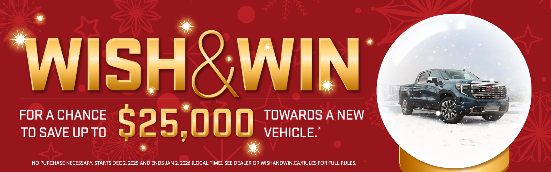 Wish & Win for a Chance to Save Up to $25,000