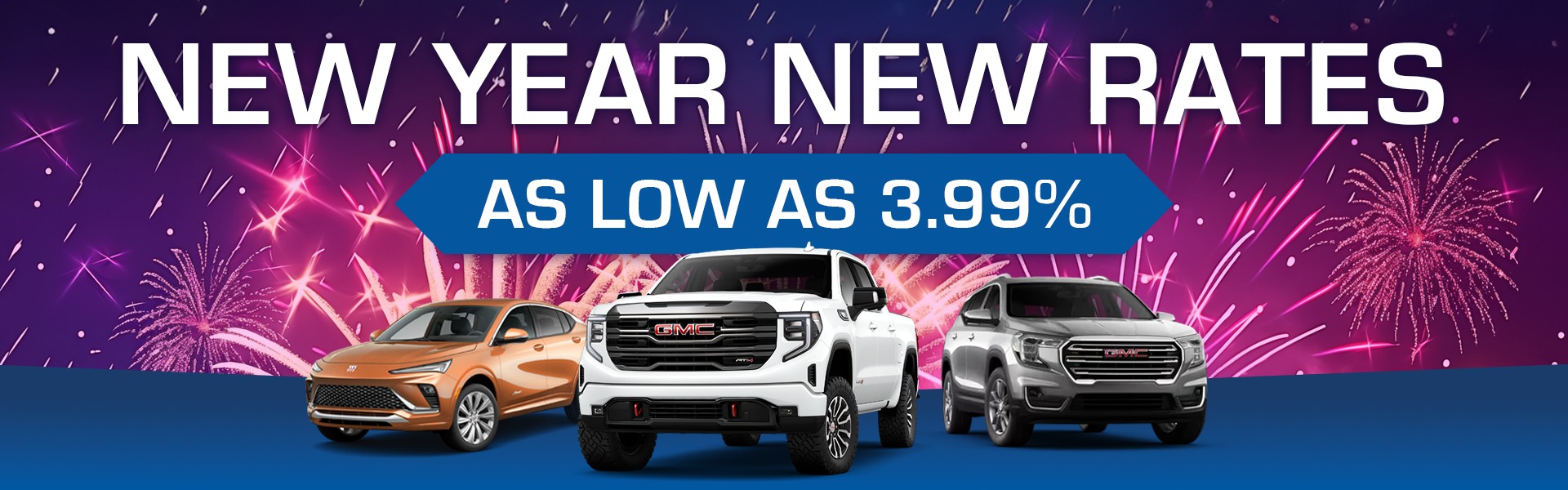 New Year, New Low 3.99% Rates on Used Vehicles