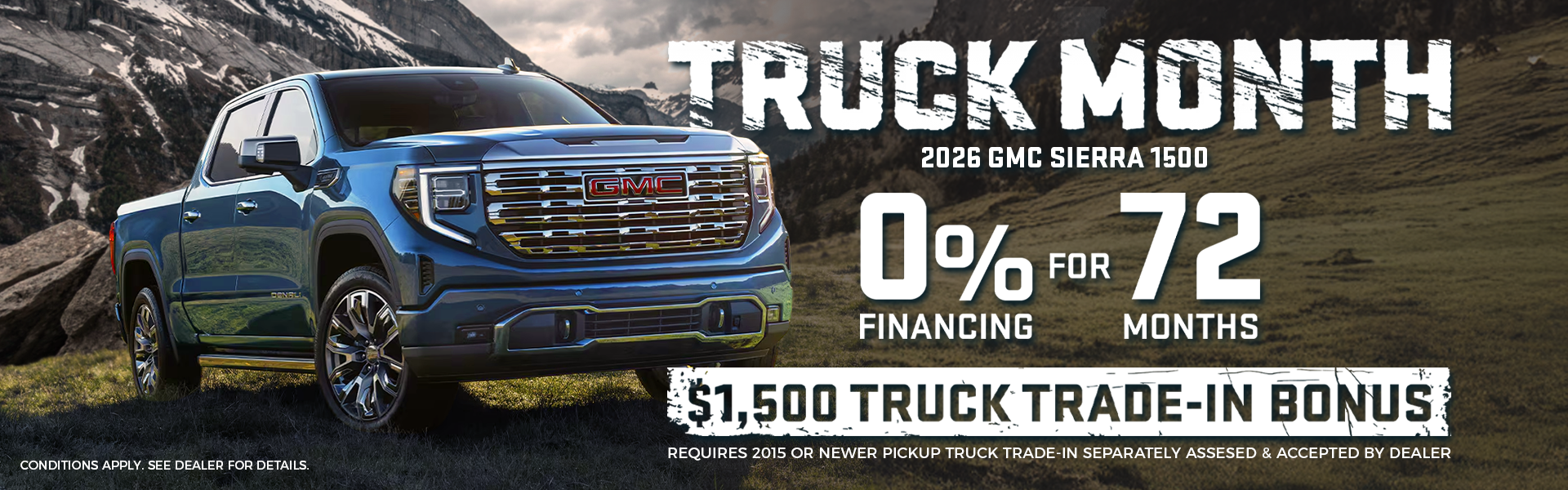 Truck Month Financing on 2026 GMC Sierra 1500