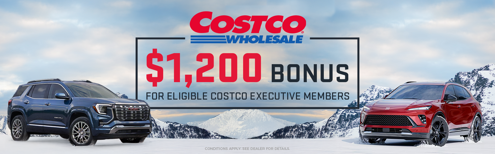 $1,200 Costco Bonus on New Vehicles