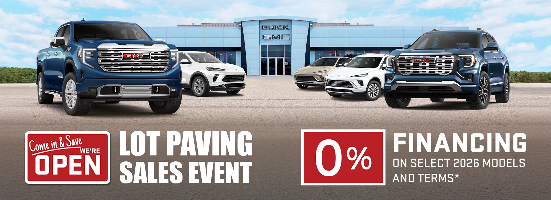 Lot Paving Sales Event