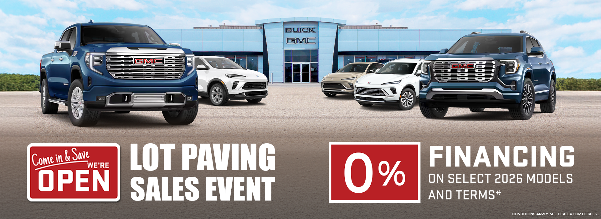 Lot Paving Sales Event