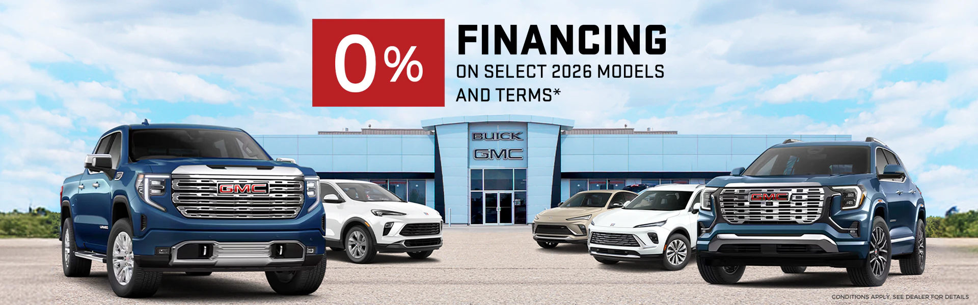 0% Financing on Select 2026 GMC & Buick Models